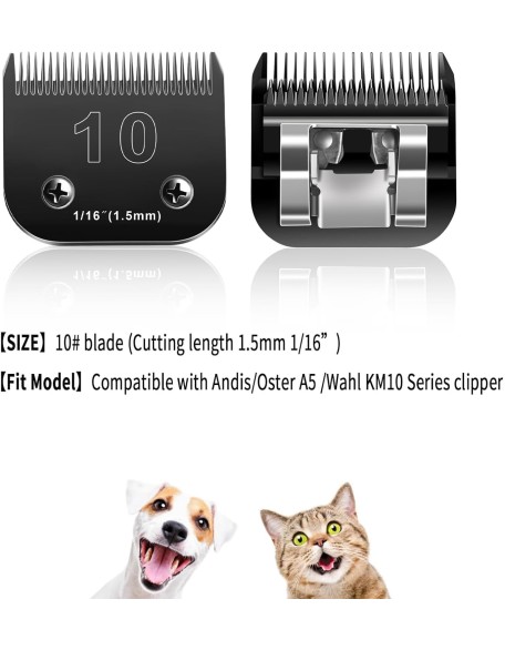 10 Blades Dog Grooming Blades Compatible