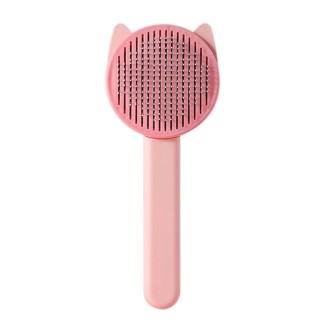 Pet Grooming Combs Pet Hair Removal Comb Pet Massage (Color : Pink)