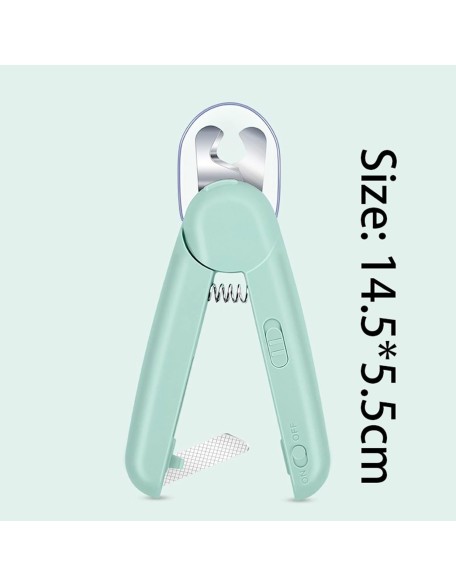 Nail Cutter Professional Pet Nail Clipper Stainless Steel Led Lighting Anti-Blood Dog Cat Nail Trimmer