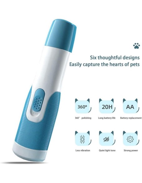 Dog Nail Clipper Pet Sharpener Scissors Grinder Portable Adjustable Cats Dogs Polisher