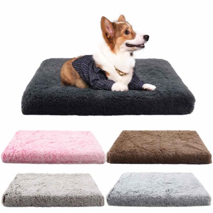 Calming Luxury Dog Bed Plush Dog Mattress, Orthopedic Memory Foam Dog Bed