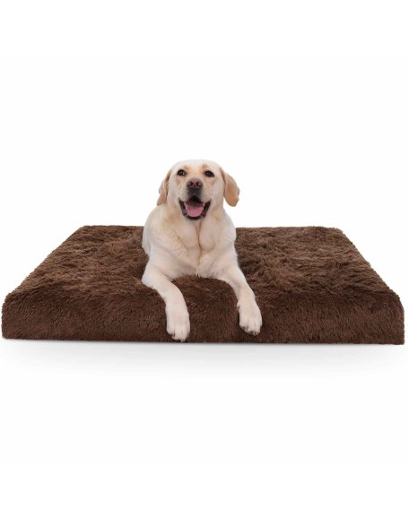 Calming Luxury Dog Bed Plush Dog Mattress, Orthopedic Memory Foam Dog Bed