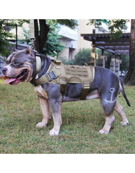 Tactical Dog Harness No Pull with Pouch