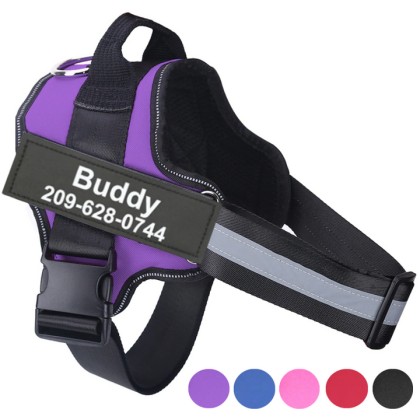 Best Custom Dog Harness No Pull Harnesses With Handle Personalized Name Tag