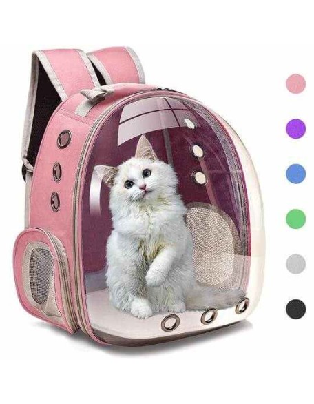 Multicolor Cat Backpack Carrier Breathable Bubble Bag