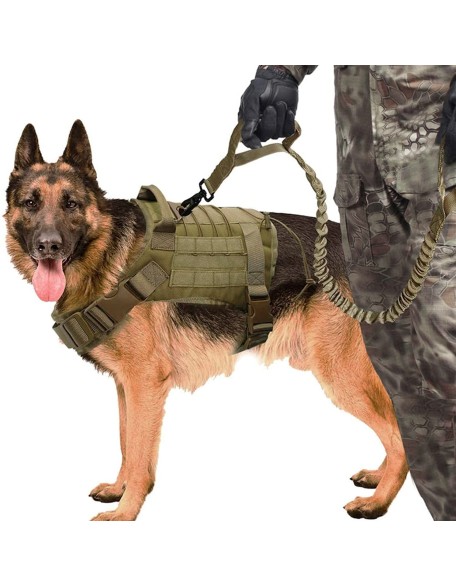 k9 Tactical No Pull Dog Harness, Military Dog tactical Vest Set