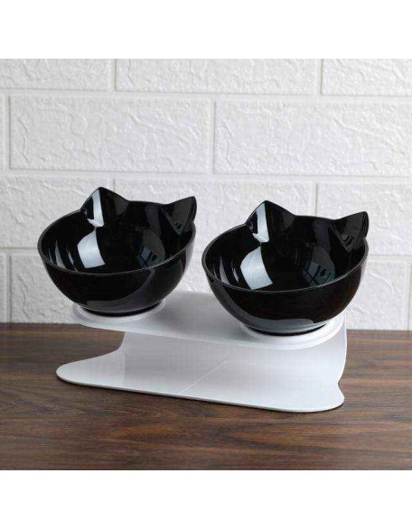 Elevated Cat Bowl - Anti-Vomiting Orthopedic Cat Bowl