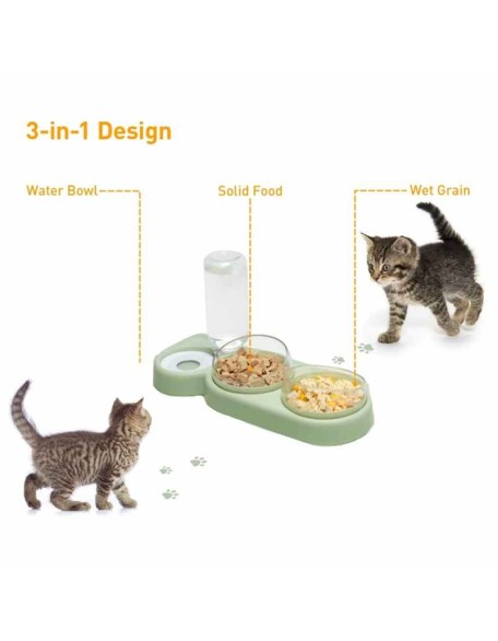 Pet Cat Bowl Automatic Feeder