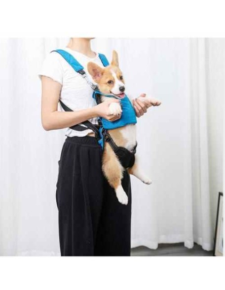 Dog Chest Carrier Harness Backpack with Walking Lead