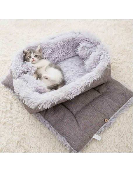 2-in-1 Soothing Cat Bed