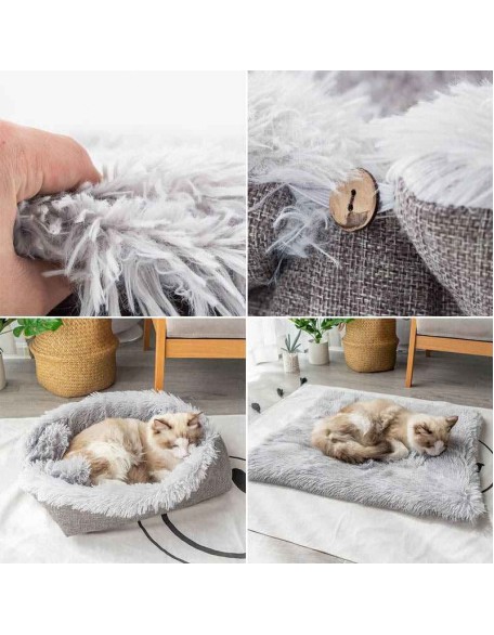 2-in-1 Soothing Cat Bed