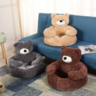 Cute Detachable Cuddle Bear Cat Bed