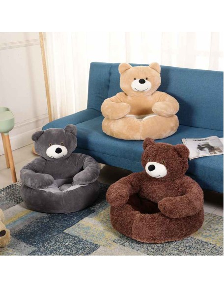 Cute Detachable Cuddle Bear Cat Bed