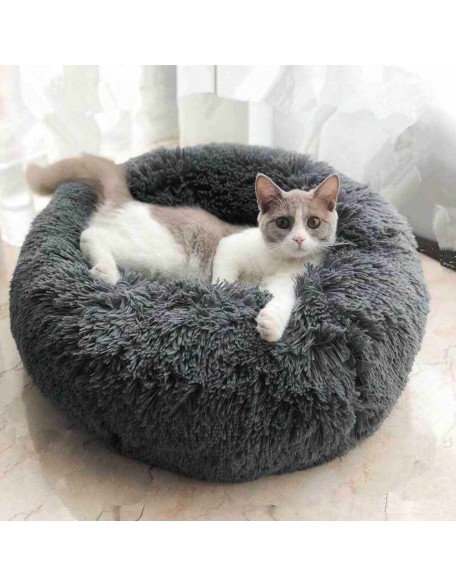 Calming Cat Beds - Original Anti-Anxiety  Cat &Dog Bed,  Calming Donut Cuddler Cat and Dog Bed