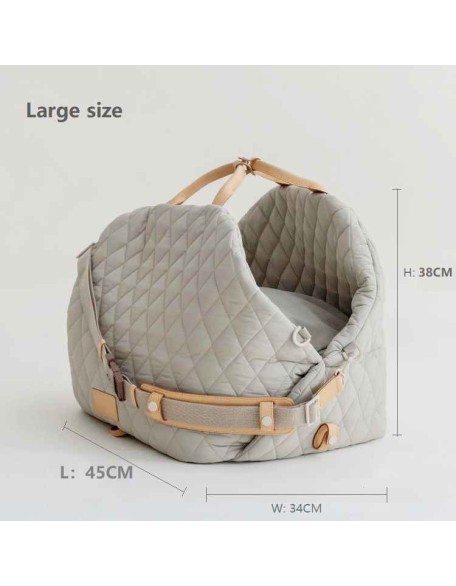 3-in-1 Dog Car Seat | Dog Handbag Car Seat Travel Bed for Small Dogs Portable Washable Puppy Tote