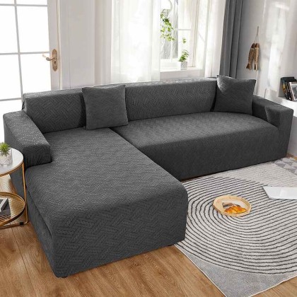 Super Stretch Sectional Geometrical Sofa Cover for Pet