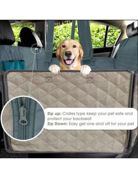 Premium Dog Rear Car Seat Cover, Scratch Prevent Antislip Dog Car Hammock