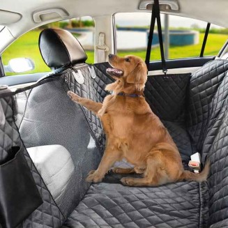 Premium Dog Rear Car Seat Cover, Free Seat Belt Strap