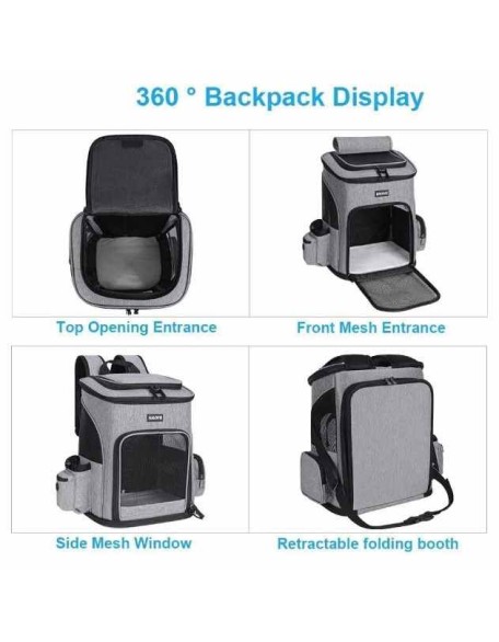 Portable Folding Travel Large Pet Carrier Backpack