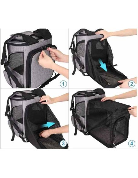 Portable Folding Travel Large Pet Carrier Backpack