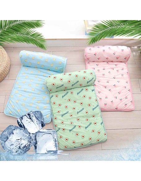 Dog Cooling Mat Breathable Bed With Pillow