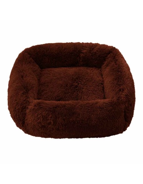 Plush Dog Bed, Super Soft Square Anti Anxiety Dog Bed