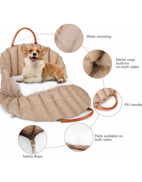 Dog Car Seat Booster for Small & Medium Dogs