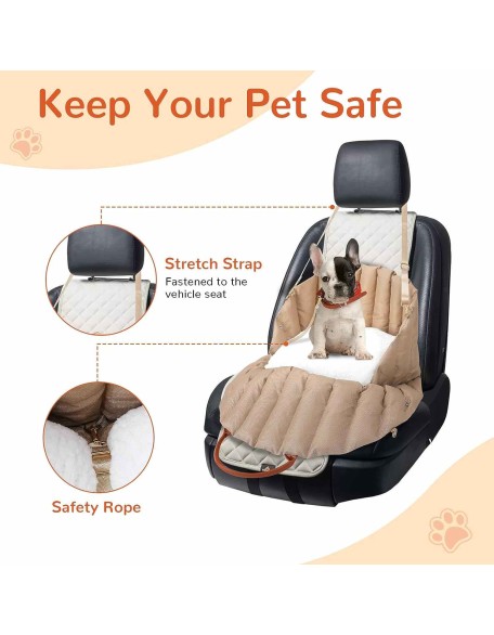 Dog Car Seat Booster for Small & Medium Dogs