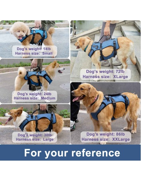 Dog Lift Harness, Support & Recovery Sling, Pet Rehabilitation Lifts Vest