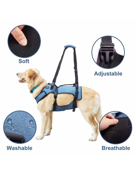 Dog Lift Harness, Support & Recovery Sling, Pet Rehabilitation Lifts Vest