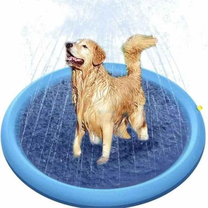 Sprinkler Cooling Play Mat For Dogs - Splash Sprinkler Pad for Dogs Kids