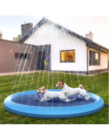 Sprinkler Cooling Play Mat For Dogs - Splash Sprinkler Pad for Dogs Kids