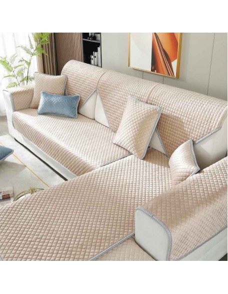 Super Soft Non-Slip Sectional Couch Cover Plush Sofa Slipcover Furniture