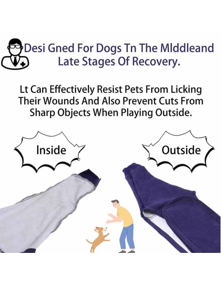 Dog Leg Sleeve for Anti-Licking Anti-Dirt