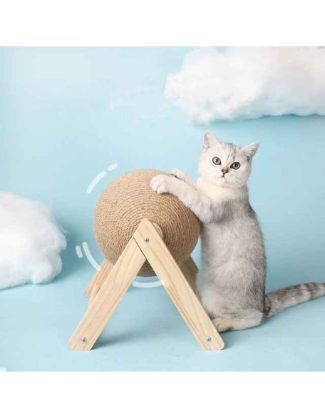 Cat Scratching Ball Toy Kitten Sisal Rope Ball