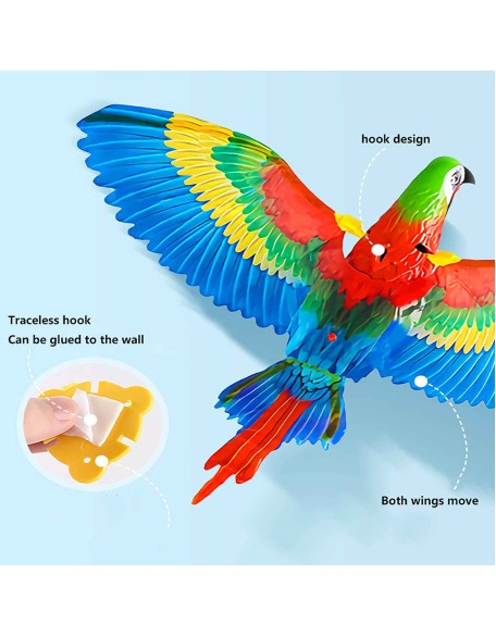 Flying Bird Cat Toy, Simulation Bird Interactive Cat Toy for Indoor Cats