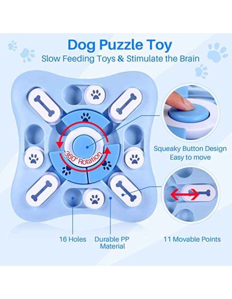 Dog Puzzle Toys, Interactive Dog Toys for Large Medium Small Dogs