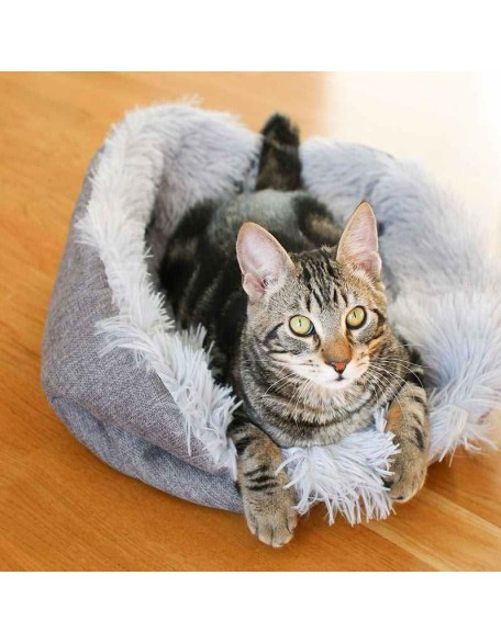 2-in-1 Soothing Cat Bed