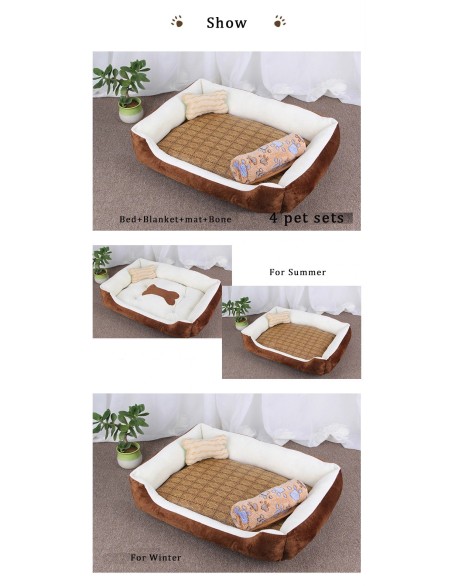 Bone Pet Bed for Small to Large Pets