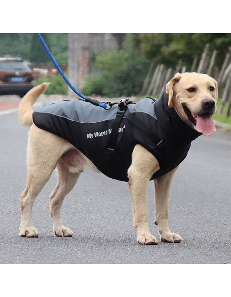 Waterproof Dog Jacket Harness for Large Dogs