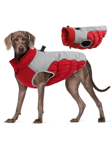 Reflective Dogs Thickening Jacket Waterproof Dog  Harness, Dog Snowsuit