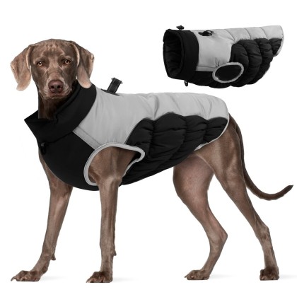 Reflective Dogs Thickening Jacket Waterproof Dog  Harness, Dog Snowsuit