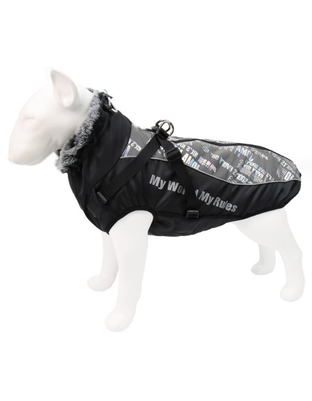 Waterproof Dog Jacket Harness for Cold Weather