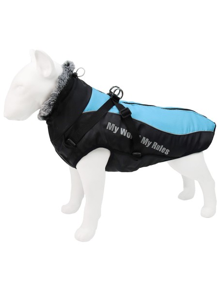 Waterproof Dog Jacket Harness for Cold Weather