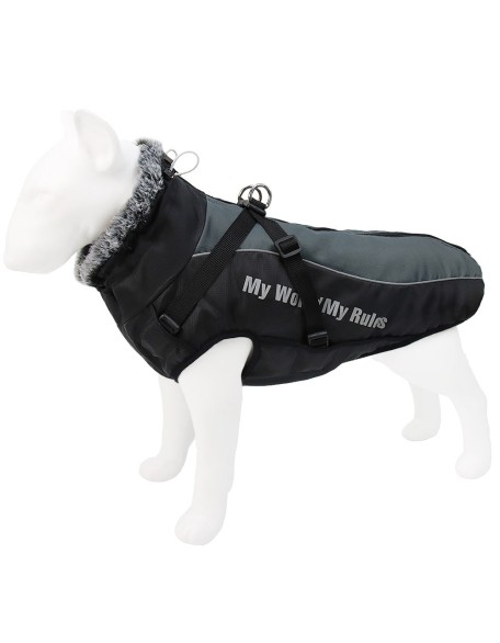 Waterproof Dog Jacket Harness for Cold Weather