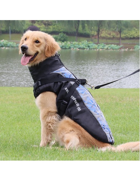 Waterproof Dog Jacket Harness for Cold Weather