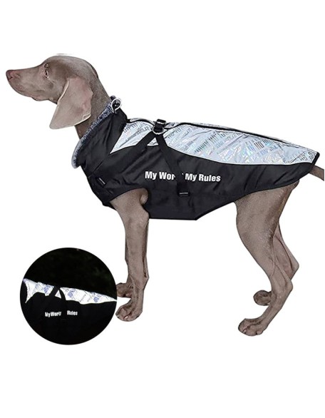 Waterproof Dog Jacket Harness for Cold Weather