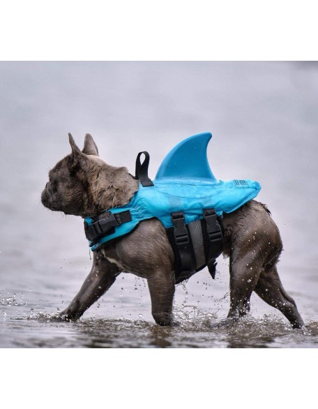 Advanced Dog Shark Life Jacket|Upgraded Version|Dog Surfing & Swimming Life Vest