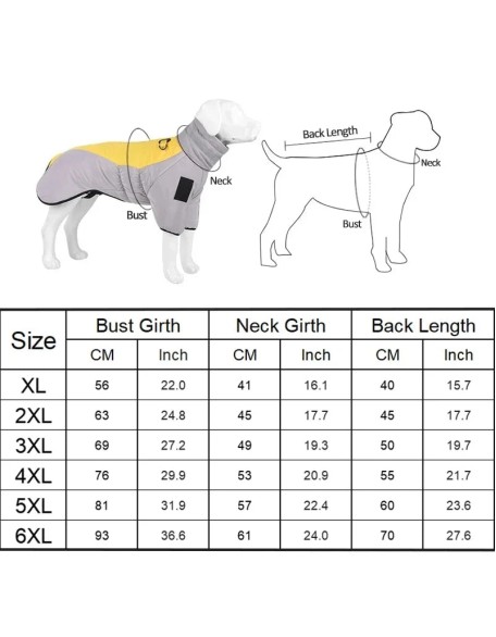 Dog Winter Coat Dog Outerwear Cotton-Padded Jacket Warm Turtleneck Dog Jacket